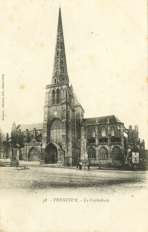 Carte postale ancienne Tréguier - Cathédrale à Tréguier