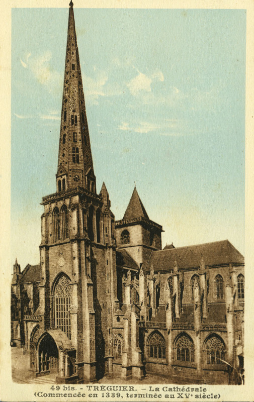 Carte postale ancienne Tréguier - Cathédrale à Tréguier
