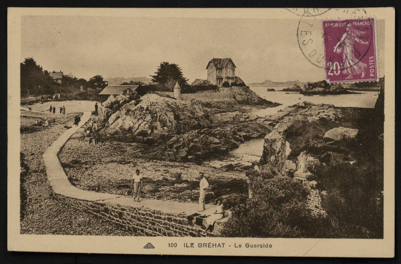 Carte postale ancienne Ile-de-Bréhat - Guersido à Île-de-Bréhat