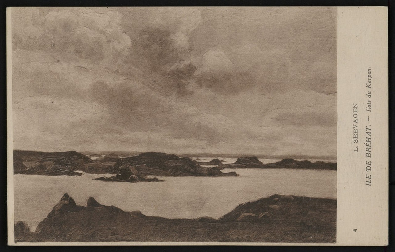 Carte postale ancienne Ile-de-Bréhat - Ilots du Kerpon à Île-de-Bréhat