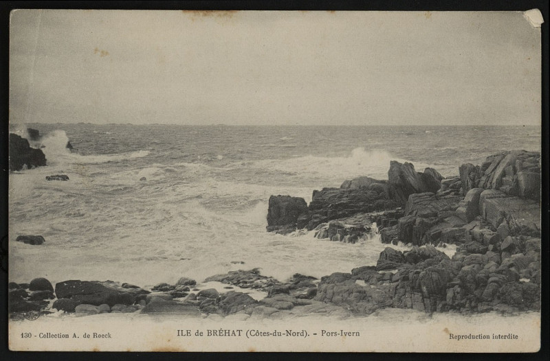 Carte postale ancienne Ile-de-Bréhat - Pors Irven à Île-de-Bréhat