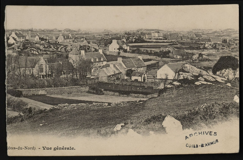 Carte postale ancienne Ile-de-Bréhat - Vue générale à Île-de-Bréhat