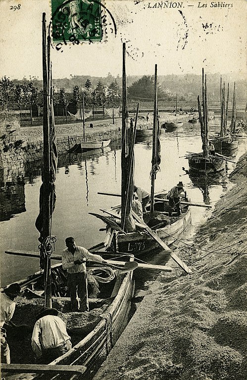 Carte postale ancienne Lannion - Sabliers à Lannion