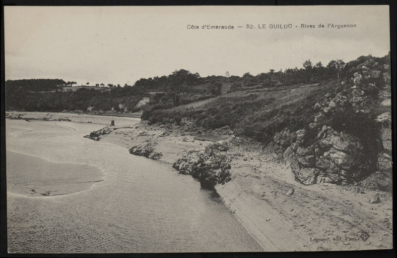 Carte postale ancienne Le Guildo - Rives de l'Arguenon à Saint-Cast-le-Guildo