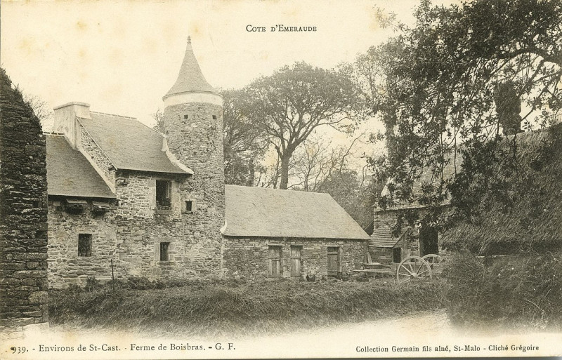 Carte postale ancienne Saint-Cast - Ferme de Boisbras à Saint-Cast-le-Guildo