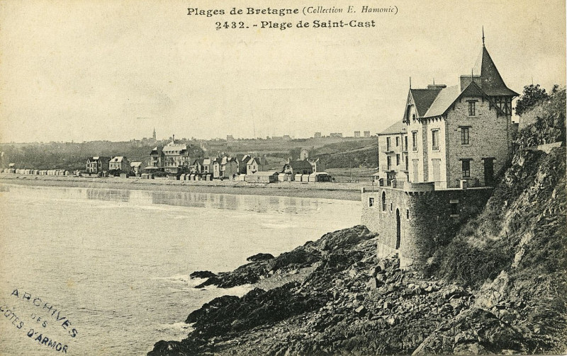 Carte postale ancienne Saint-Cast - Plage de Saint-Cast à Saint-Cast-le-Guildo