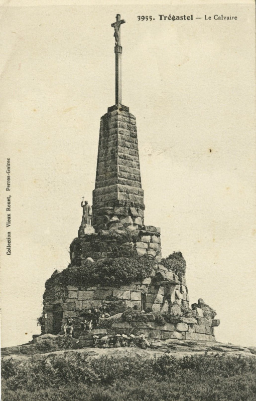 Carte postale ancienne Trégastel - Calvaire à Trégastel