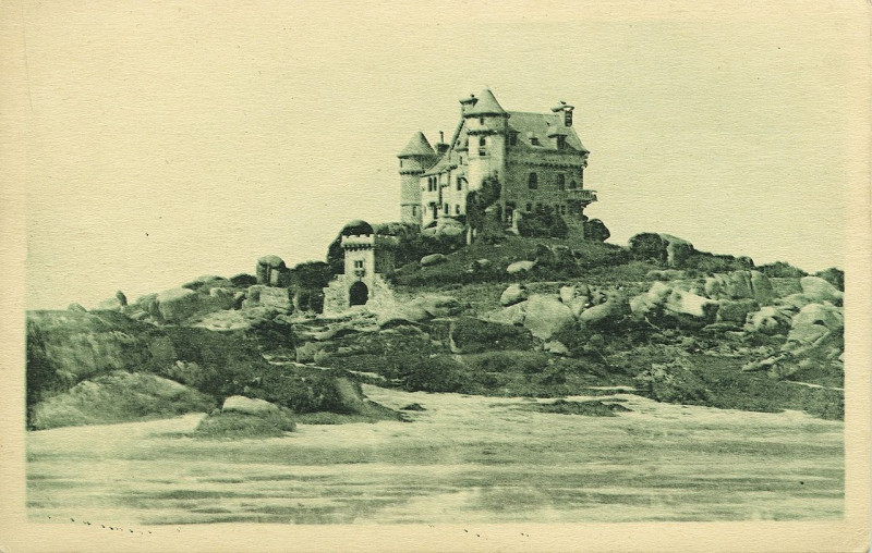 Carte postale ancienne Trégastel - Château de Costaérès à Trégastel