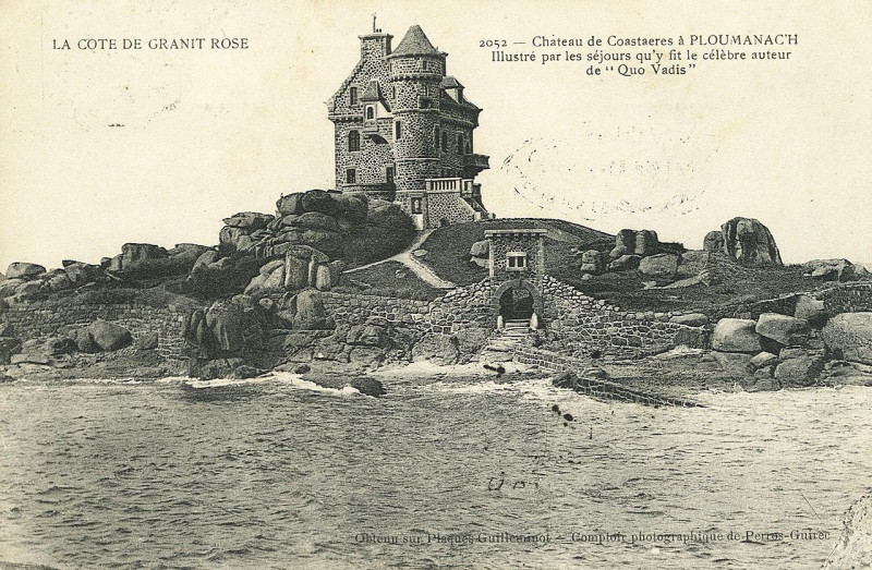 Carte postale ancienne Trégastel - Château de Costaérès à Trégastel