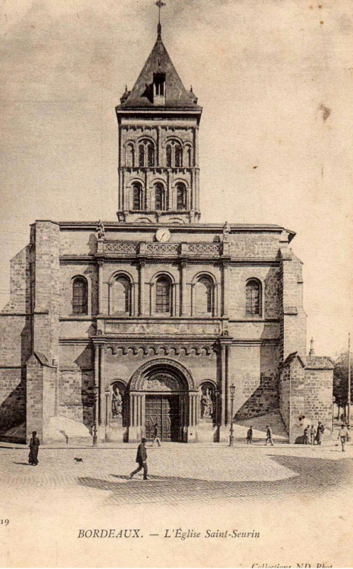Carte postale ancienne Bordeaux Basilique Saint-Seurin 2 à Bordeaux