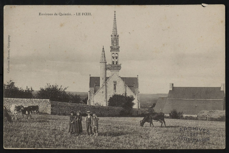 Carte postale ancienne Le Foeil - Eglise au Foeil