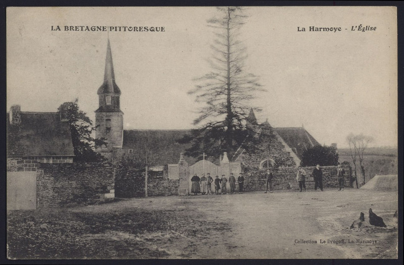 Carte postale ancienne La Harmoye - Eglise à La Harmoye
