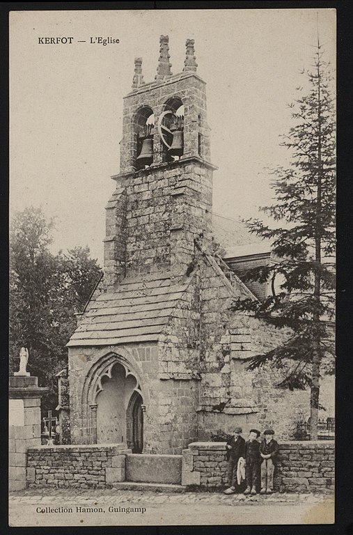 Carte postale ancienne Kerfot - Eglise à Kerfot