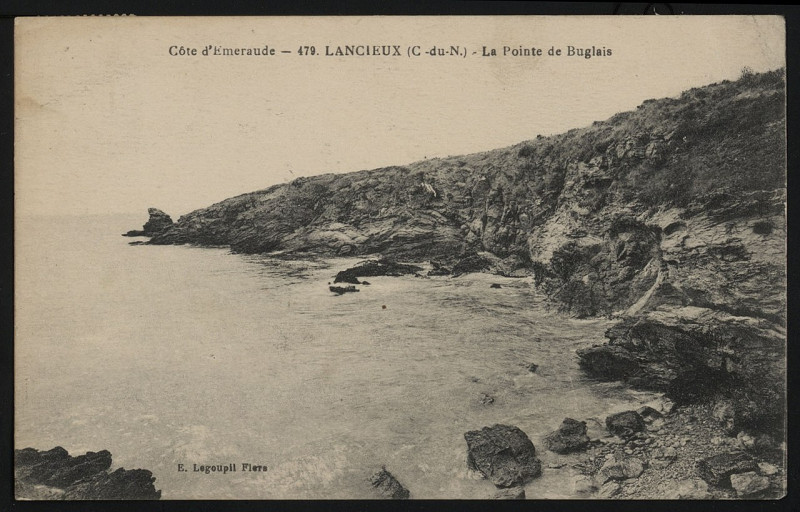 Carte postale ancienne Lancieux - Pointe de Buglais à Lancieux