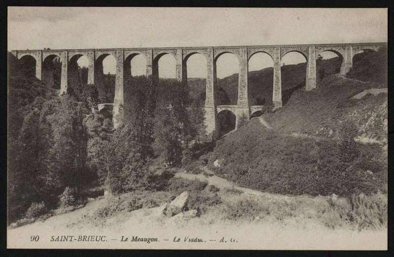 Carte postale ancienne La Méaugon - Viaduc à La Méaugon