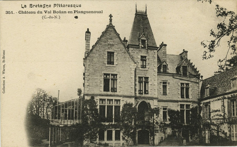Carte postale ancienne Planguenoual - Château du Val Boüan en Planguenoual à Lamballe-Armor
