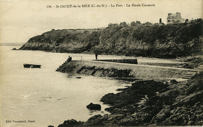 Carte postale ancienne Saint-Jacut-de-la-Mer - Port la houle Causseule à Saint-Jacut-de-la-Mer
