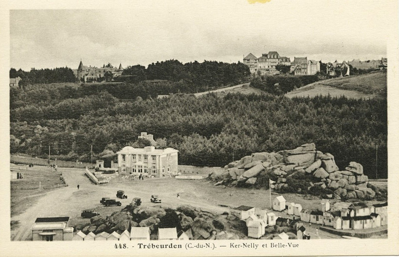 Carte postale ancienne Trébeurden - Ker-Nelly et Belle-Vue à Trébeurden