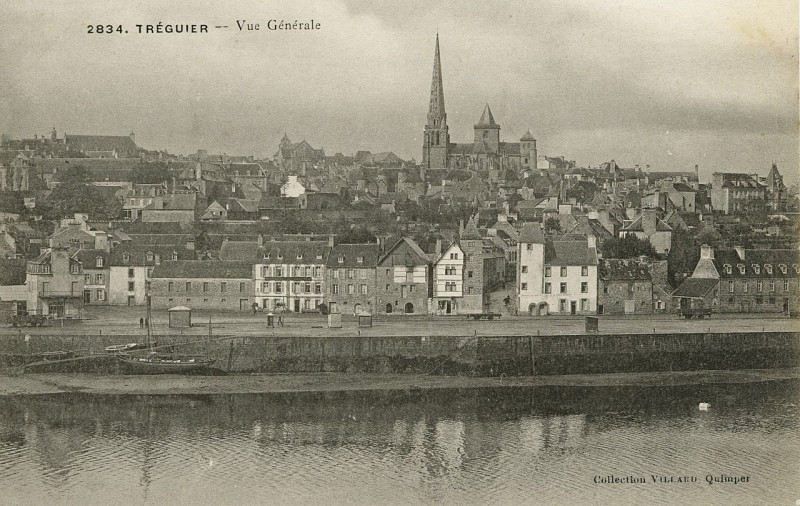 Carte postale ancienne Tréguier - Vue générale à Tréguier
