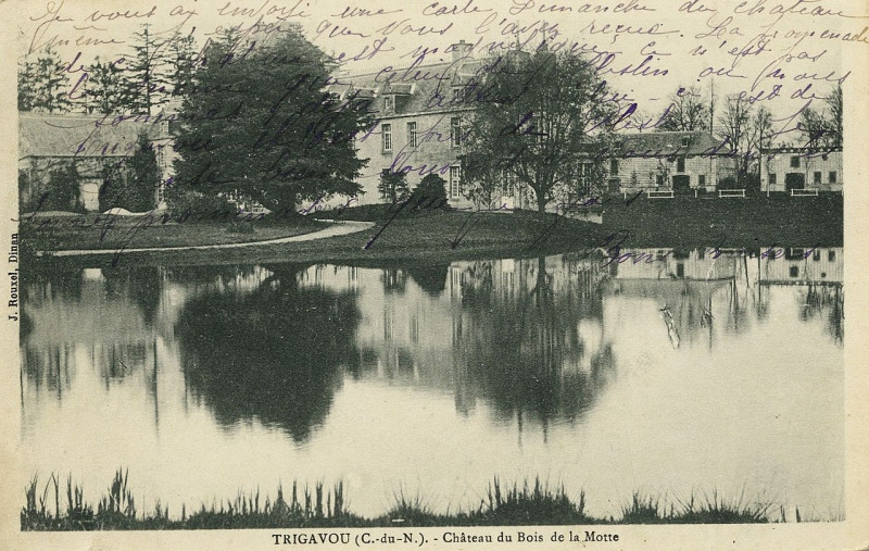 Carte postale ancienne Trigavou - Château du Bois de la Motte à Pleslin-Trigavou