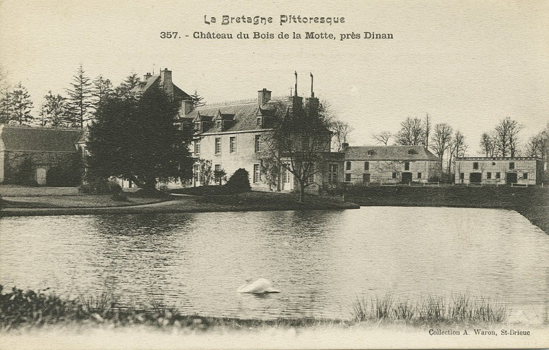 Carte postale ancienne Trigavou - Château du Bois de la Motte à Pleslin-Trigavou