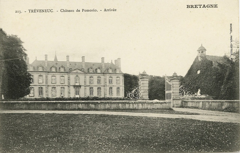 Carte postale ancienne Tréveneuc - Château de Pomorio à Tréveneuc