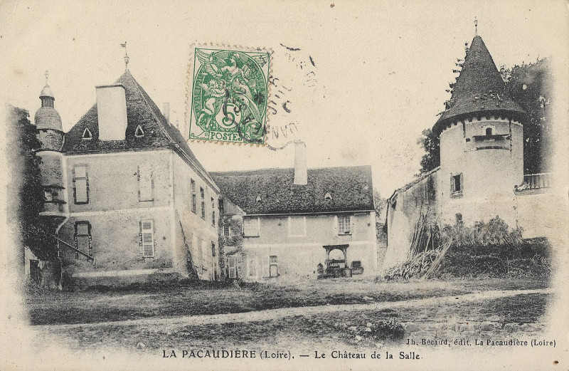 Carte postale ancienne La Pacaudière - Le Château de la Salle