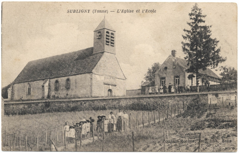 Carte postale ancienne Cpa Subligny