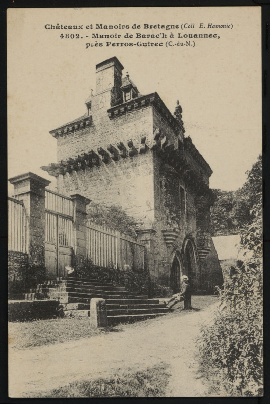 Carte postale ancienne Louannec - Manoir de Barac'h à Louannec
