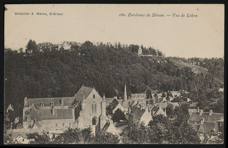 Carte postale ancienne Léhon - Vue de Léhon à Dinan