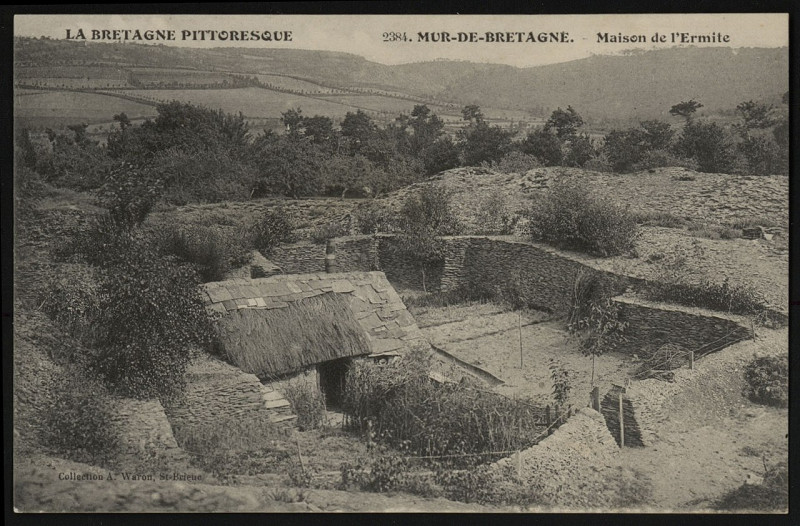 Carte postale ancienne Mûr-de-Bretagne - Maison de l'Ermite à Guerlédan