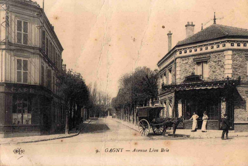 Carte postale ancienne Gagny.Avenue Léon-Brie