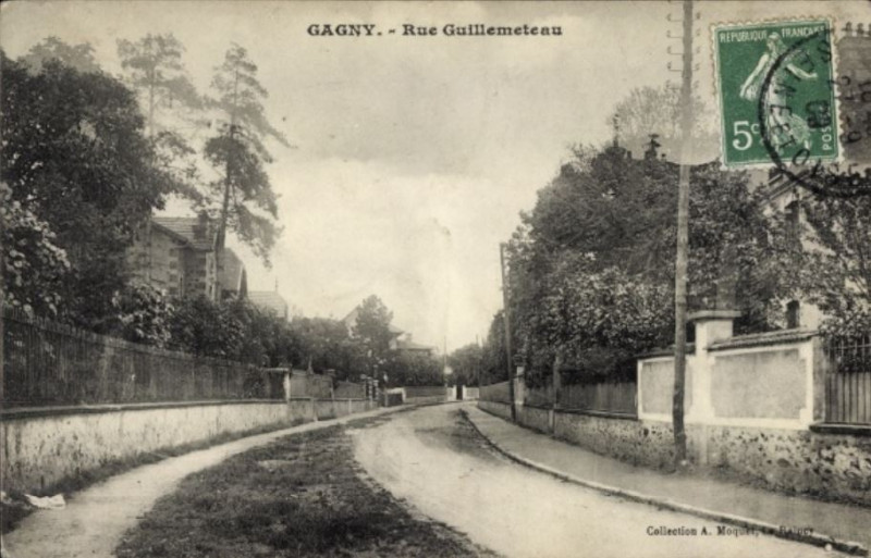 Carte postale ancienne Gagny.Rue Guillemeteau