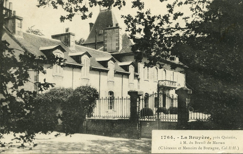 Carte postale ancienne Quintin - La Bruyère à Quintin