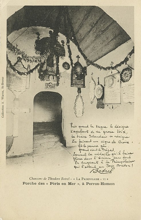 Carte postale ancienne Ploubazlanec - Chapelle de Perros-Hamon à Ploubazlanec
