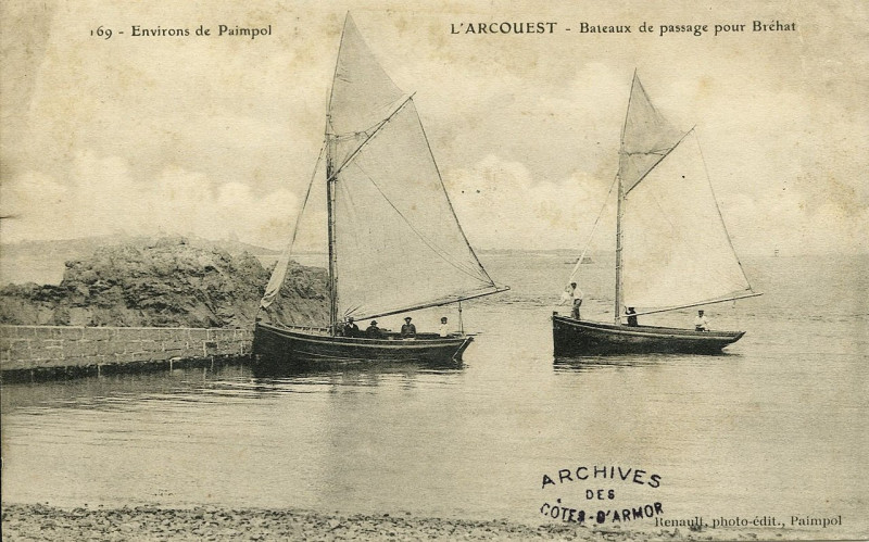 Carte postale ancienne Ploubazlanec - Pors Even vu de Kerhoc à Ploubazlanec