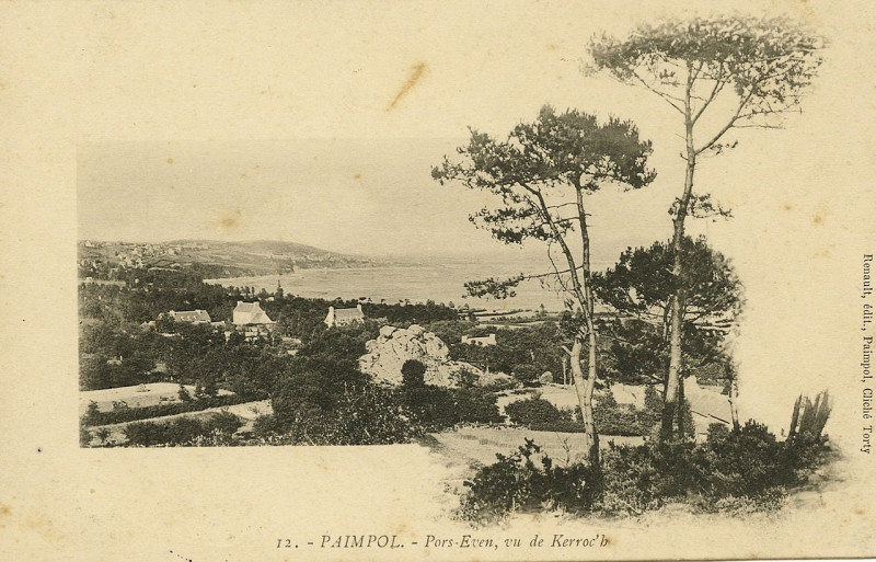 Carte postale ancienne Ploubazlanec - Tour de Kerroc'h à Ploubazlanec