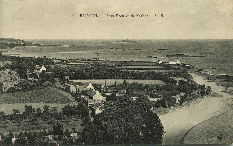 Carte postale ancienne Ploubazlanec - Vallée de Pors Even à Ploubazlanec