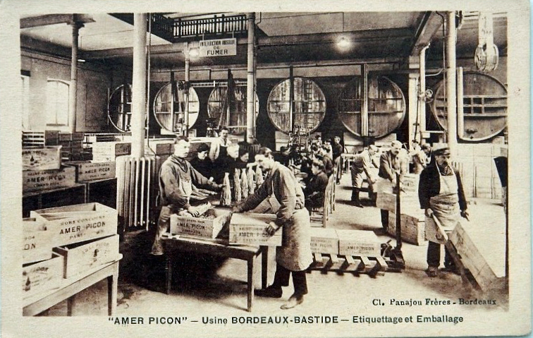 Carte postale ancienne Bordeaux-Bastide - Usine Amer-Picon 7 à Bordeaux
