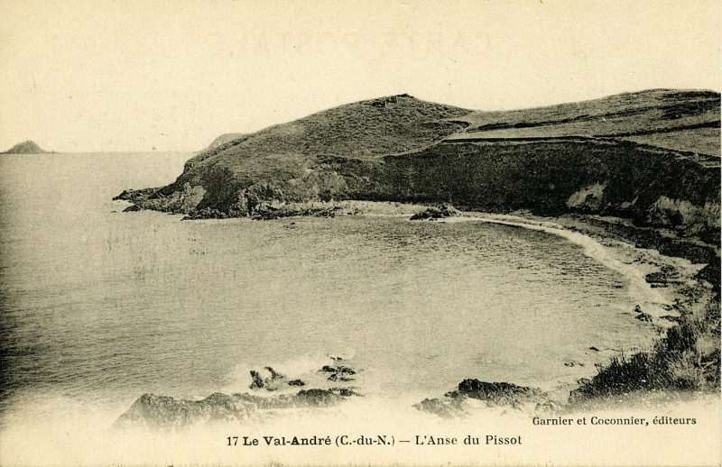 Carte postale ancienne Pléneuf-Val-André - Val-André Anse du Pissot à Pléneuf-Val-André