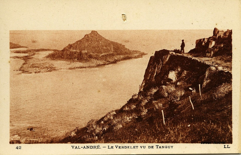 Carte postale ancienne Pléneuf-Val-André - Verdelet vu de Tanguy à Pléneuf-Val-André