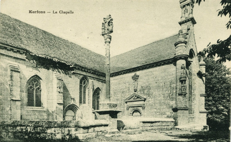Carte postale ancienne Ploubezre - Vallée du Guer château de Kergrist à Ploubezre