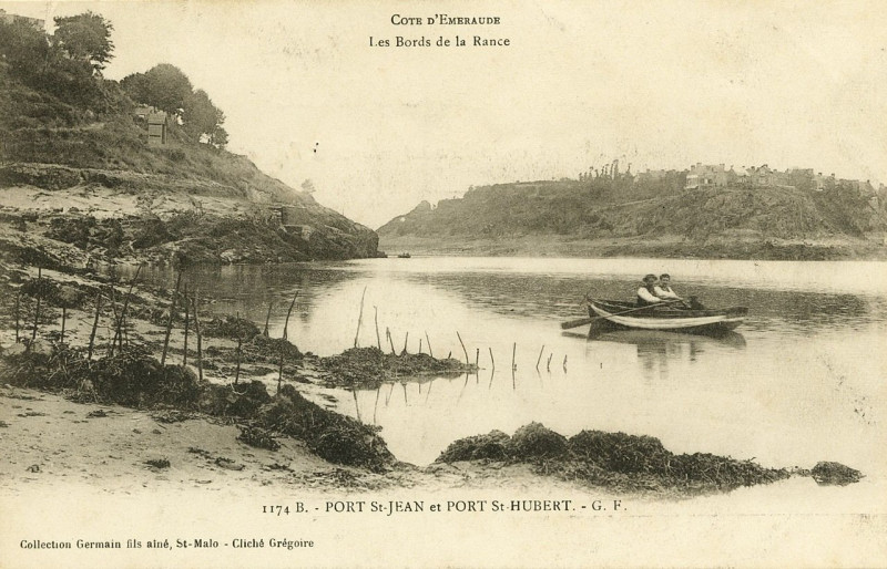 Carte postale ancienne Plouër-sur-Rance - Port Saint-Hubert à Plouër-sur-Rance