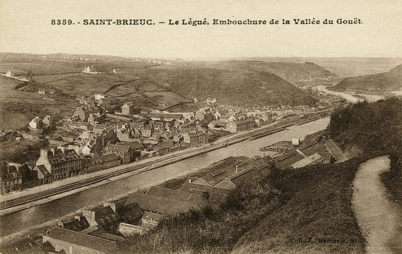 Carte postale ancienne Plérin - Le Légué embouchure de la vallée du Gouet à Plérin