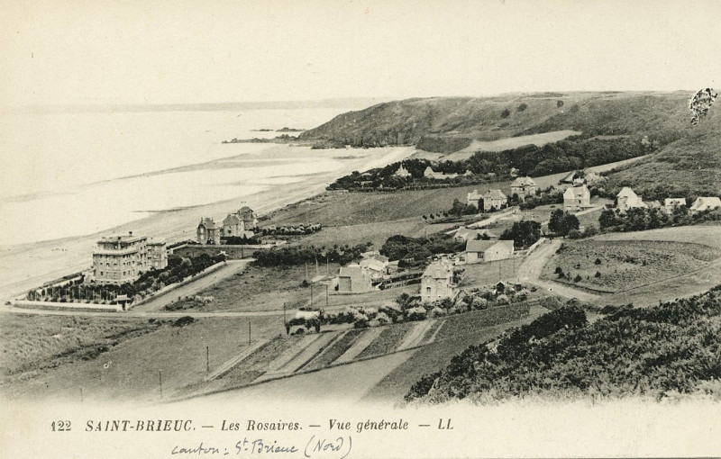 Carte postale ancienne Plérin - Les Rosaires vue générale à Plérin
