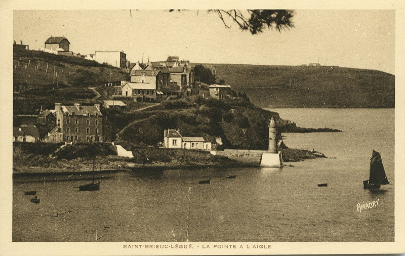 Carte postale ancienne Plérin - Pointe à l'Aigle à Plérin