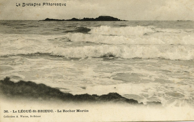 Carte postale ancienne Le Légué-Saint-Brieuc - Le Rocher Martin à Plérin