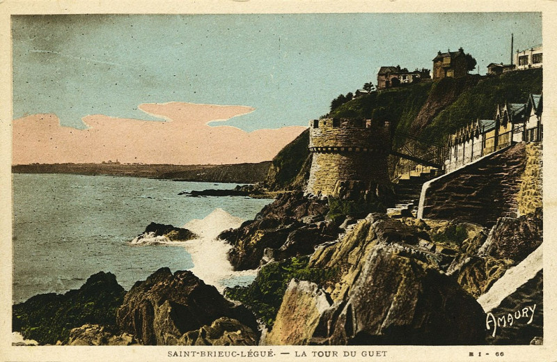 Carte postale ancienne Plérin - Tour du Guet à Plérin