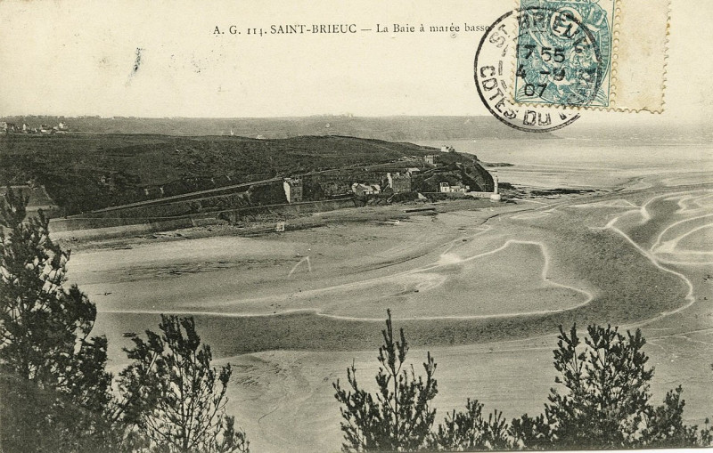 Carte postale ancienne Plérin - Viaduc de Souzain à Plérin