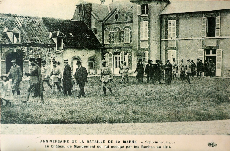 Carte postale ancienne Anniversaire de la Bataille de la Marne